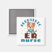 Kinderen en verpleegsters magneet (Voorkant / Achterkant)