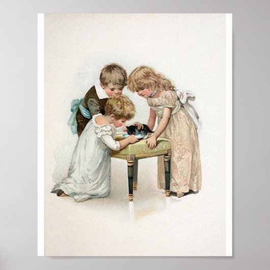 Kinderen en Vintages Poster (Voorkant)
