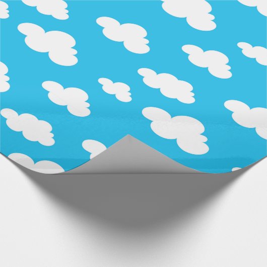Kinderen en wolken cadeaupapier (Hoek)