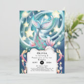 Kinderen Enchanted Mermaid Verjaardag Kaart (Staand voorkant)