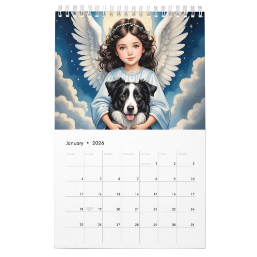 Kinderen, engelen en schattige dieren. 2024 kalender (Jan 2026)