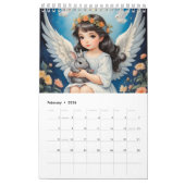 Kinderen, engelen en schattige dieren. 2024 kalender (Feb 2026)