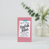 Kinderen Engelse zelfstudie voor leraren thuis Visitekaartje (Staand voorkant)