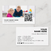 kinderen ergotherapeut QR Code Visitekaartje (Voorkant / Achterkant)