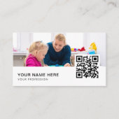 kinderen ergotherapeut QR Code Visitekaartje (Voorkant)