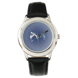 Kinderen eWatch met Turtle & Dolphin | Ocean Blue Horloge