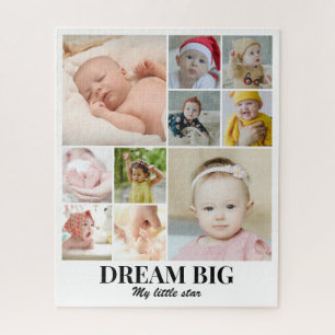 Kinderen Familie Fotocollage 10 Foto's 8x10 16x20 Legpuzzel