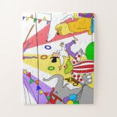 Kinderen Fantasie Circus Puzzel (Verticaal)