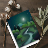 Kinderen Fantasy Book Illustration Blank Kaart