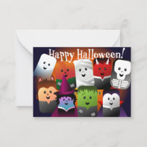 Kinderen Fijne Halloween Lieve Cartoon Monsters