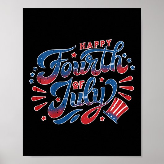 Kinderen Fijne Onafhankelijkheidsdag 4 juli peuter Poster (Voorkant)