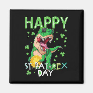 Kinderen Fijne St. Patrick's Dag T-rex Dinosaur Bo Magneet