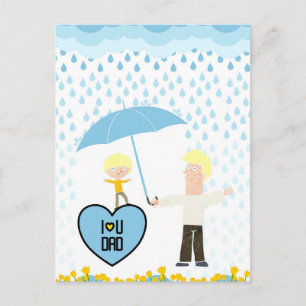 Kinderen Fijne Vaderdag Briefkaart