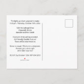 Kinderen Film & Ouders 'Date Night Nodig Briefkaar Aankondigingskaart (Achterkant)