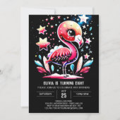 Kinderen Flamingo Bohemian Verjaardag Kaart (Voorkant)