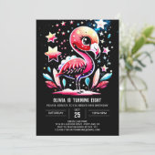 Kinderen Flamingo Bohemian Verjaardag Kaart (Staand voorkant)