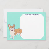 Kinderen Flat Panel Corgi Bedankt (Voorkant)