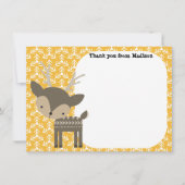 Kinderen Flat Panel Dank u Kaarten Bruin Herten (Voorkant)