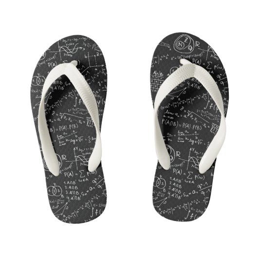 Kinderen Flip Flops - Wiskundige Formule (Voetbed)