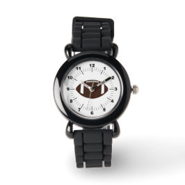Kinderen Football Silver Glitter Strap Watch Horloge