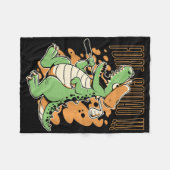 Kinderen Fore Squad T-rex Dinosaur Golf Speler Gra Fleece Deken (Voorkant (Horizontaal))