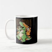 Kinderen Fore Squad T-rex Dinosaur Golf Speler Gra Koffiemok (Links)