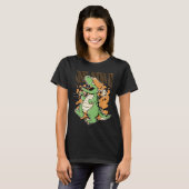 Kinderen Fore Squad T-rex Dinosaur Golf Speler Gra T-shirt (Voorkant volledig)