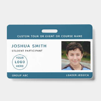 Kinderen Foto ID Badge Music Tour Schoolreis