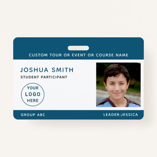 Kinderen Foto ID Badge Music Tour Schoolreis (Voorkant)