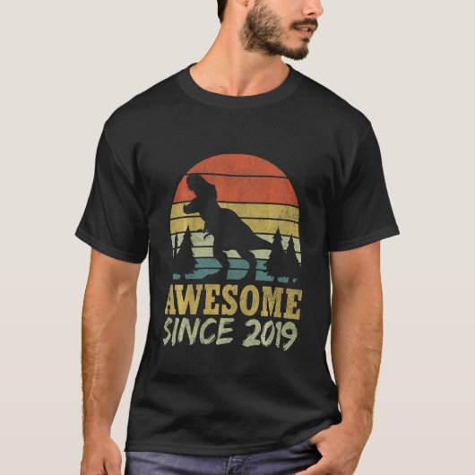 Kinderen Fourasaurus Verjaardag Peuter Four Rex 2 T-shirt (Voorkant)