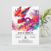 Kinderen Fox Verjaardag Kaart (Staand voorkant)