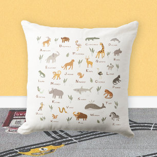 Kinderen Fun ABC Animal Kussen