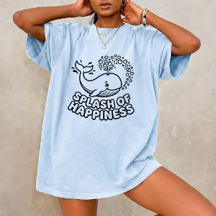 Kinderen Fun Badkamer Grafische T-Shirt - Bubbel W
