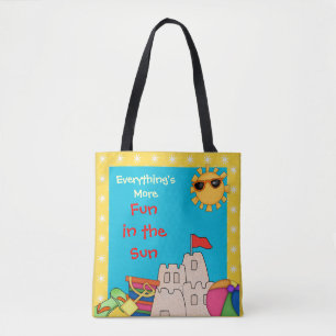 Kinderen Fun in de zon Tote Bag