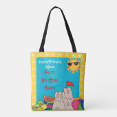 Kinderen Fun in de zon Tote Bag (Achterkant)