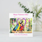 Kinderen Funky Klaslokaal Valentijnsdag Liefde Pap Feestdagenkaart (Staand voorkant)