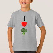 Kinderen Funny I Love (Heart) Broccoli T-shirt (Voorkant)