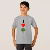 Kinderen Funny I Love (Heart) Broccoli T-shirt (Voorkant volledig)