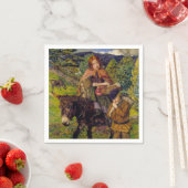 Kinderen gaan naar de markt (door John Lee) Servet (Insitu)