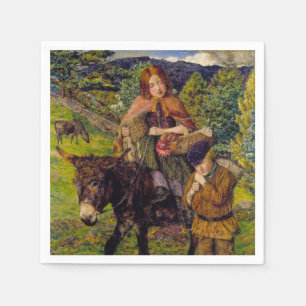 Kinderen gaan naar de markt (door John Lee) Servet