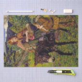 Kinderen gaan naar de markt (door John Lee) Tissuepapier (Craft)