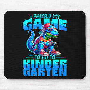 Kinderen gaan terug naar school T-rex Ik pauzeerde Muismat