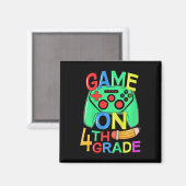 Kinderen gaan terug naar school videogamer 4e leer magneet (Voorkant / Achterkant)