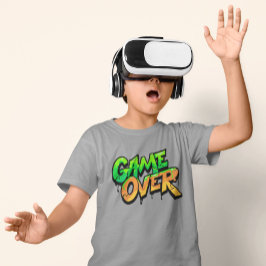 Kinderen Game Over Leuke Gamer – Graffiti Drip Des T-shirt
