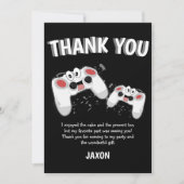 Kinderen Gamen Dankkaart Bedankkaart (Voorkant)
