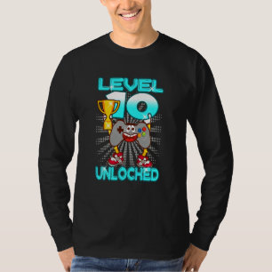 Kinderen GAMER 10e Tiende VERJAARDAG Feest LEVEL 1 T-shirt