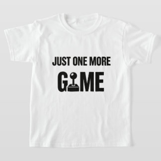 Kinderen Gamer T-shirt – “Eén spelletje nog”