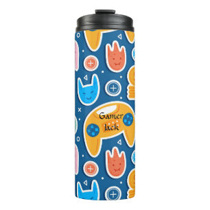 Kinderen Gamers Blue Video Game Playstation Patroo Thermosbeker