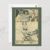 kinderen, Garden Wall Jessie Willcox Smith Briefkaart (Voorkant / Achterkant)