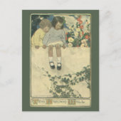  kinderen, Garden Wall Jessie Willcox Smith Briefkaart (Voorkant)